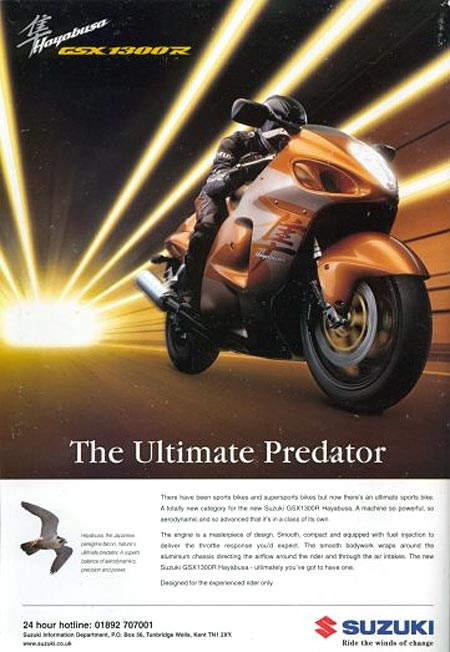 Suzuki Hayabusa ad