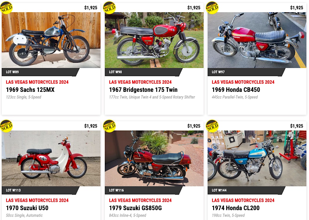 cheap bikes at
              mecum