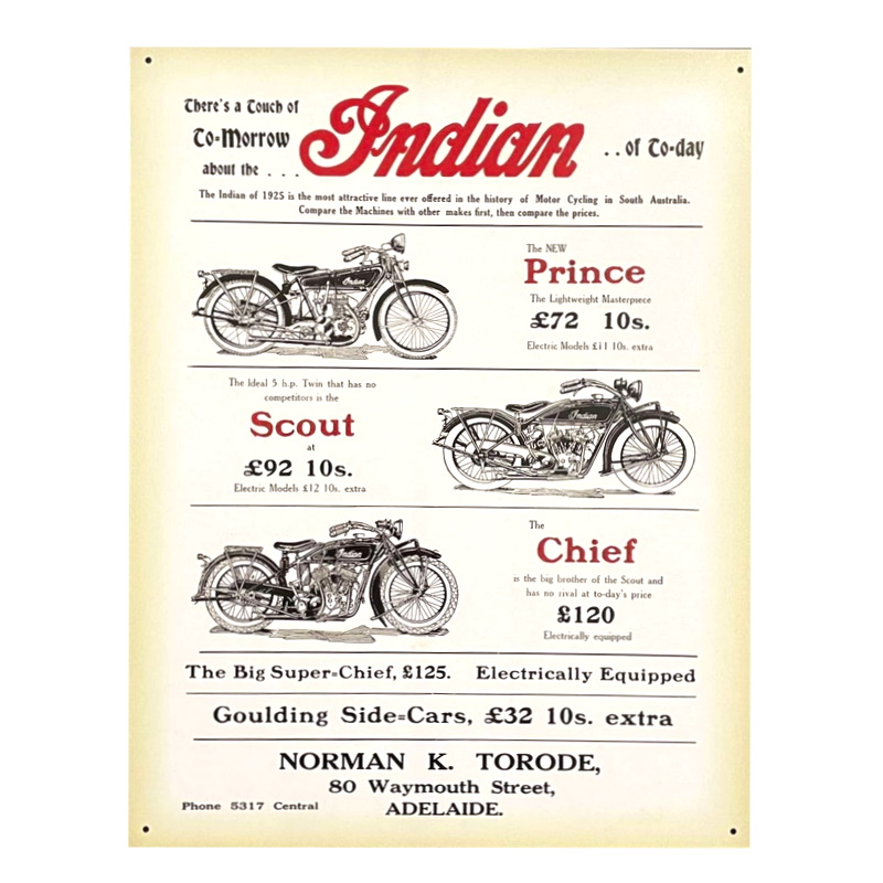 indian motorcycle ad 1925
